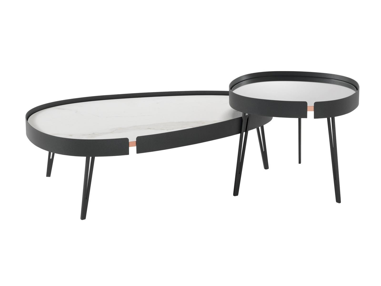 LUMIERE Metal coffee table for living room