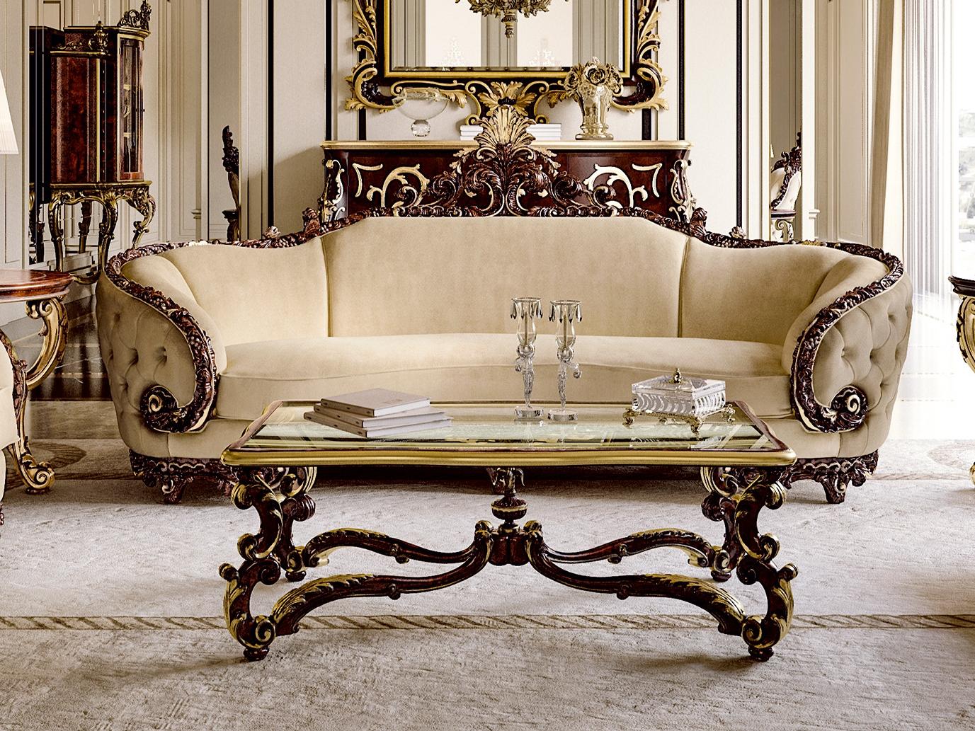 OPERA Tufted 3 seater fabric sofa