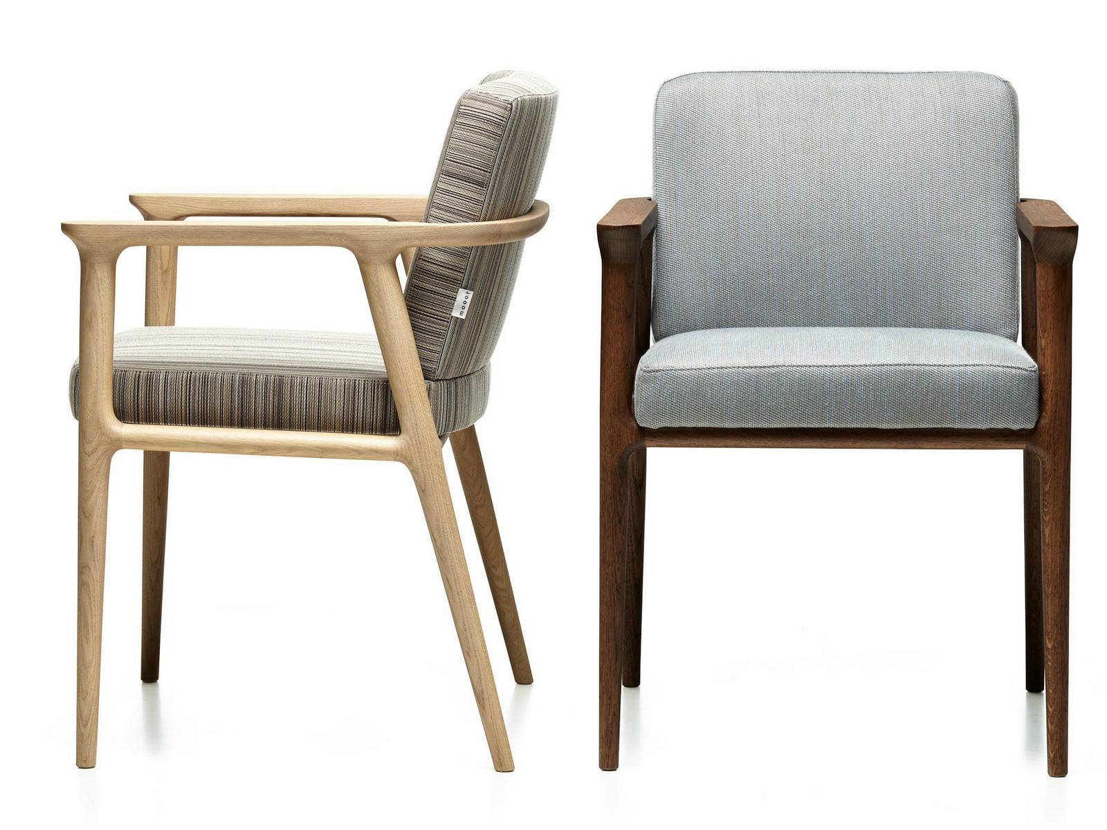 ZIO DINING CHAIR Upholstered chair with armrests