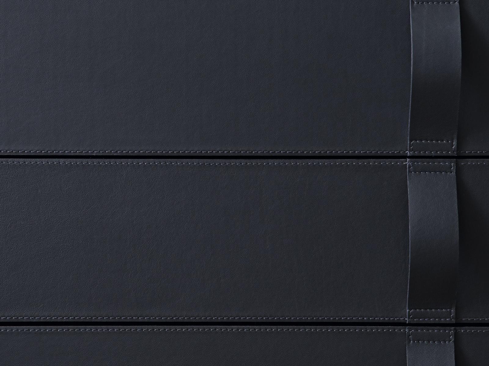 GENTLEMAN Leather chest of drawers