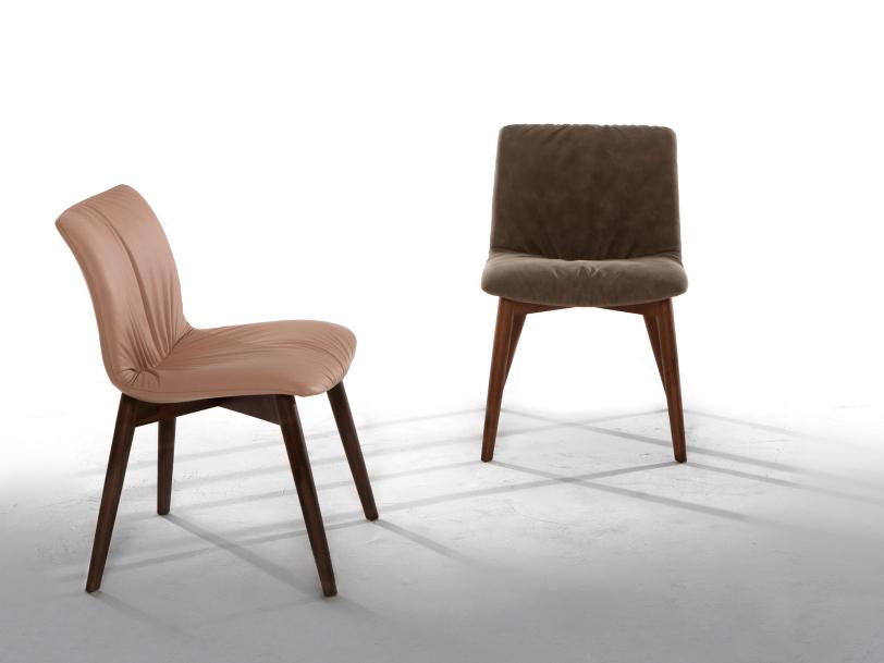 FELIX Upholstered leather chair