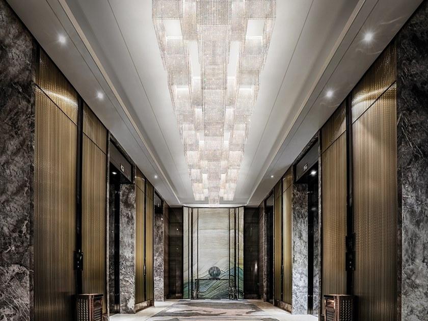 GALASSIA N2 DBL LED modular crystal ceiling lamp
