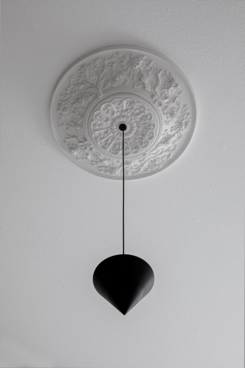 MOONBLOOM LED plaster and aluminium pendant lamp