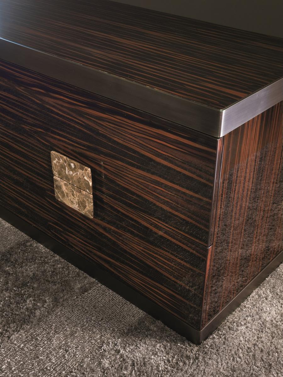 EVELYN Rectangular metal chest of drawers