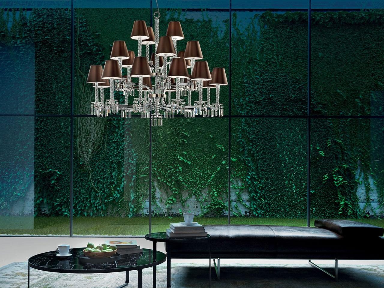 PREZIOSO Glass chandelier with Swarovski® Crystals