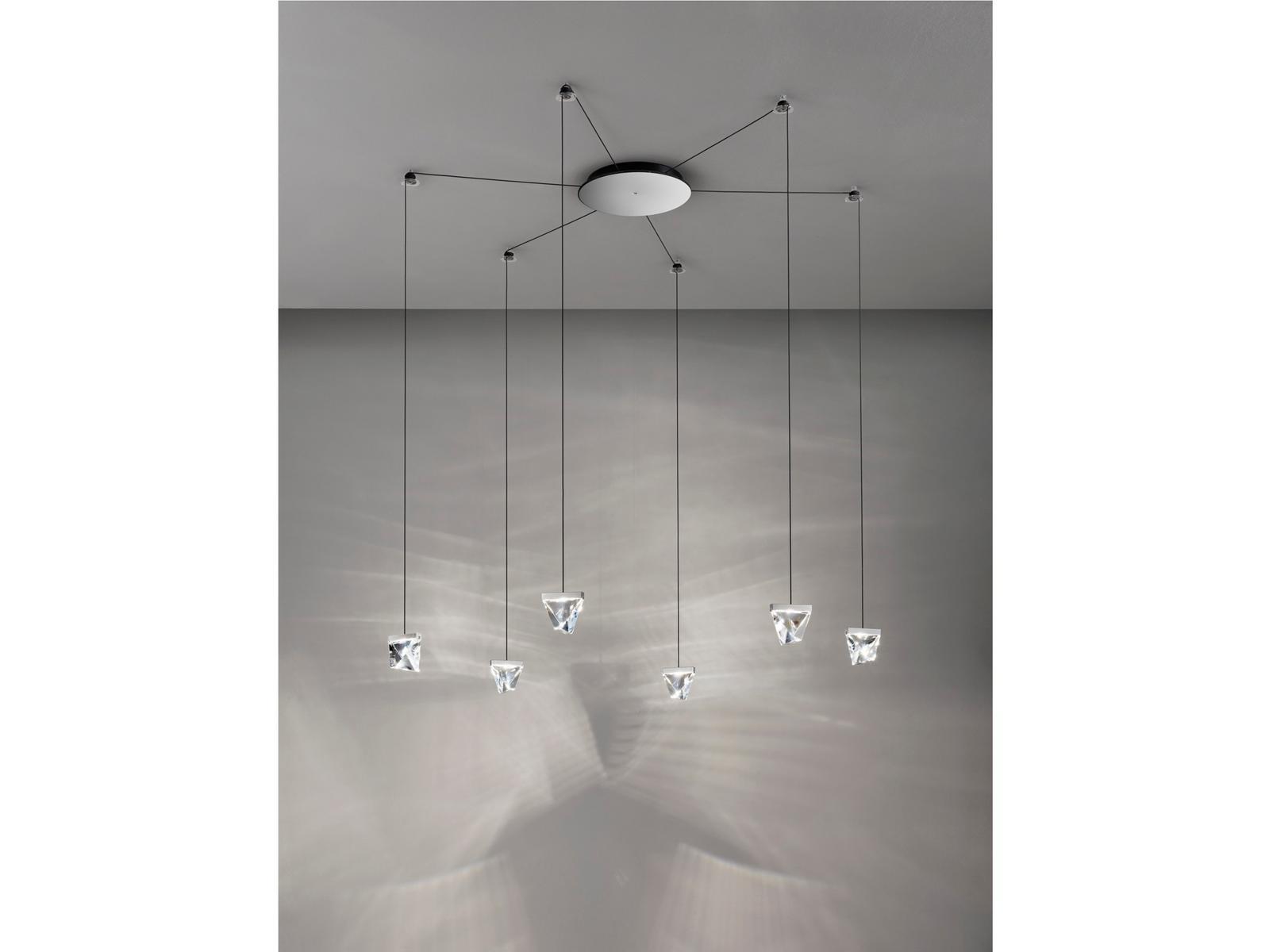 TRIPLA 6 SPOTS LED crystal pendant lamp TRIPLA 6 SPOTS LED crystal pendant lamp