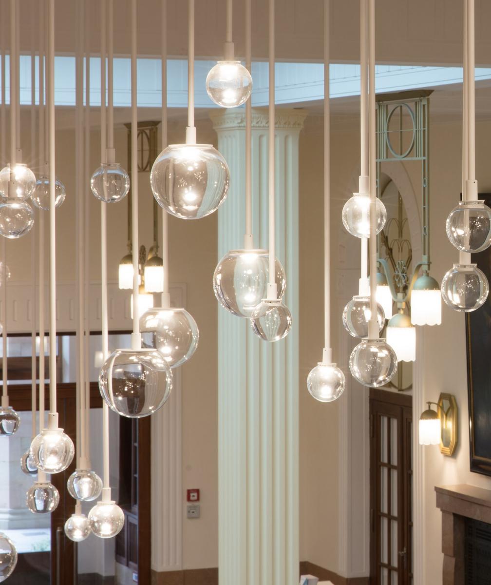 BANGSTER LED glass and aluminium pendant lamp BANGSTER LED glass and aluminium pendant lamp