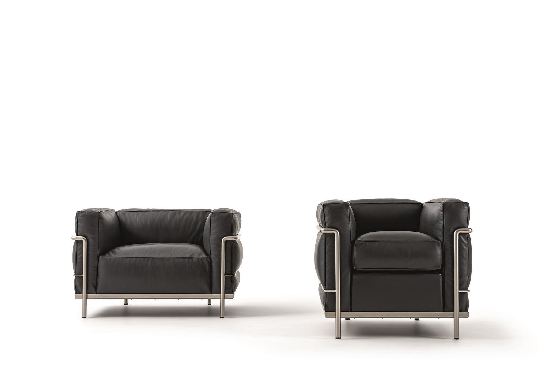 003 LC3 FAUTEUIL GRAND CONFORT DURABLE Armchair with armrests