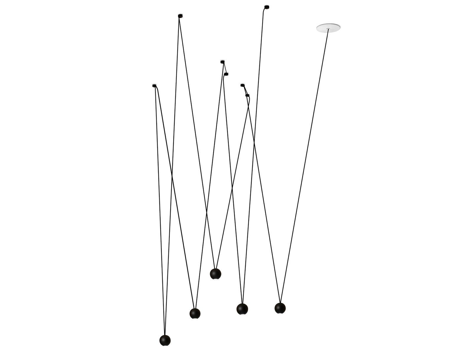 PUNTO MULTIPLE LED direct light aluminium pendant lamp