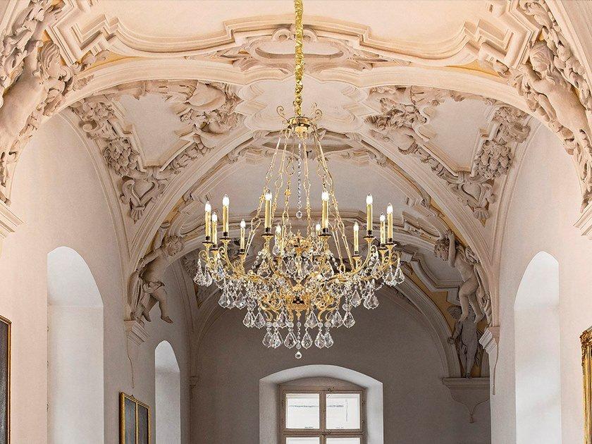 ODESSA 12-155 / 8-100 Incandescent brass chandelier with crystals ODESSA 12-155 / 8-100 Incandescent brass chandelier with crystals