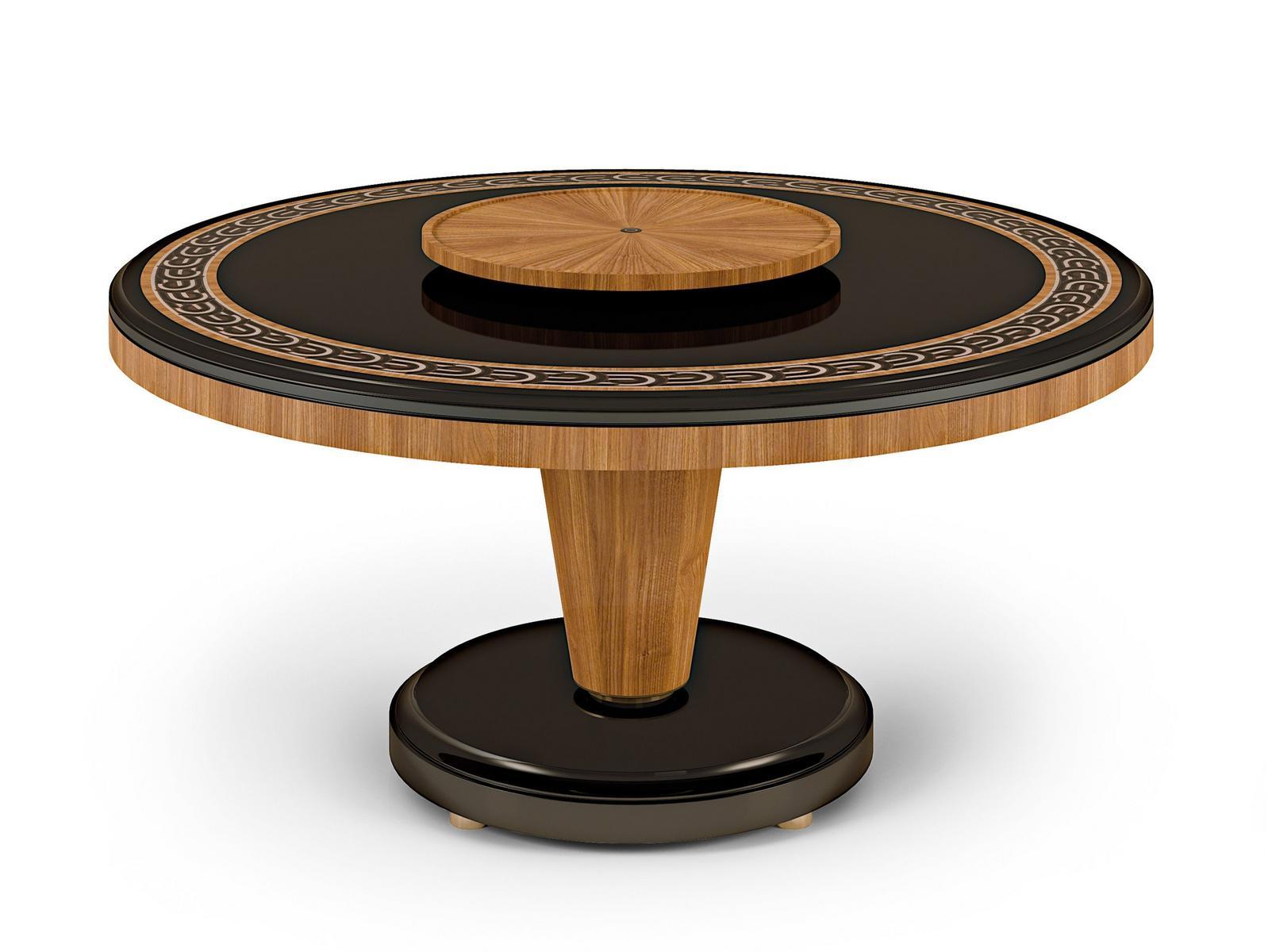 LEXINGTON AVENUE Round walnut dining table