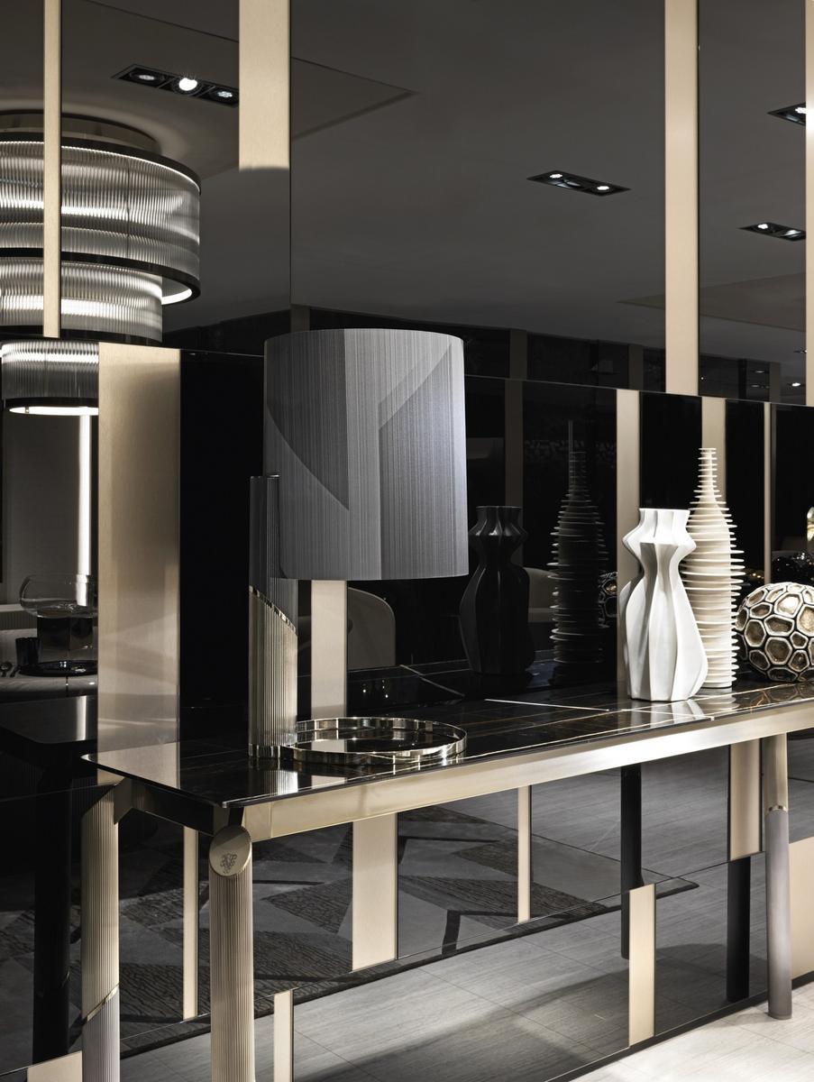 MILTON Rectangular marble console table MILTON Rectangular marble console table