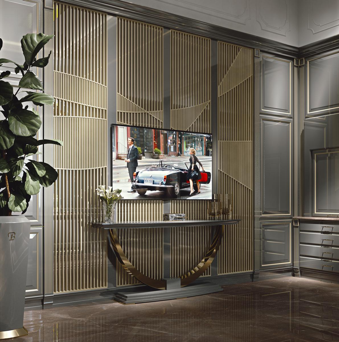 Lacquered kitchen with handles Brummel Grand Gourmet