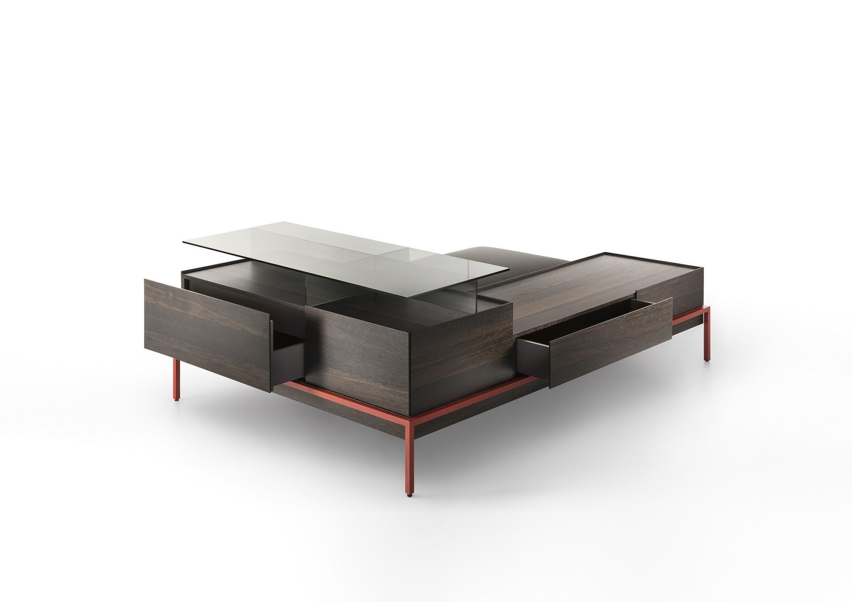 FAROE Storage modular leather bench