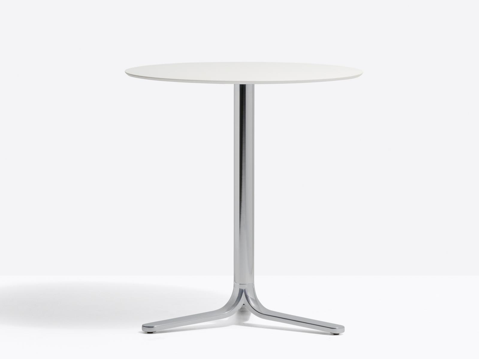 FLUXO 5460 Aluminium high table with 3-star base
