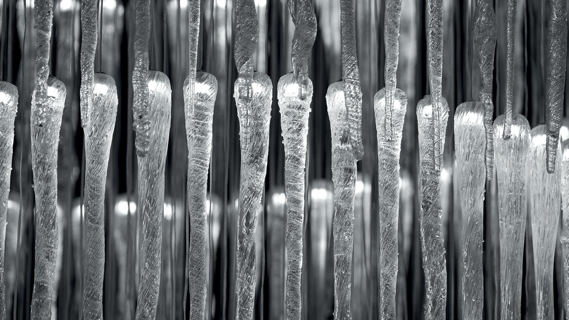 ICE LED Murano glass pendant lamp