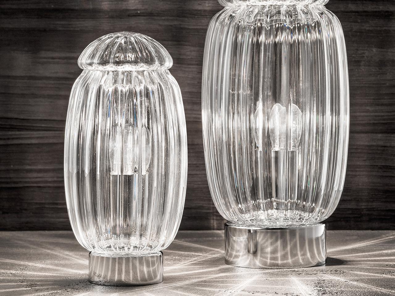 GLASS VE 1049 TL1 G / TL1 P Handmade incandescent Murano glass table lamp