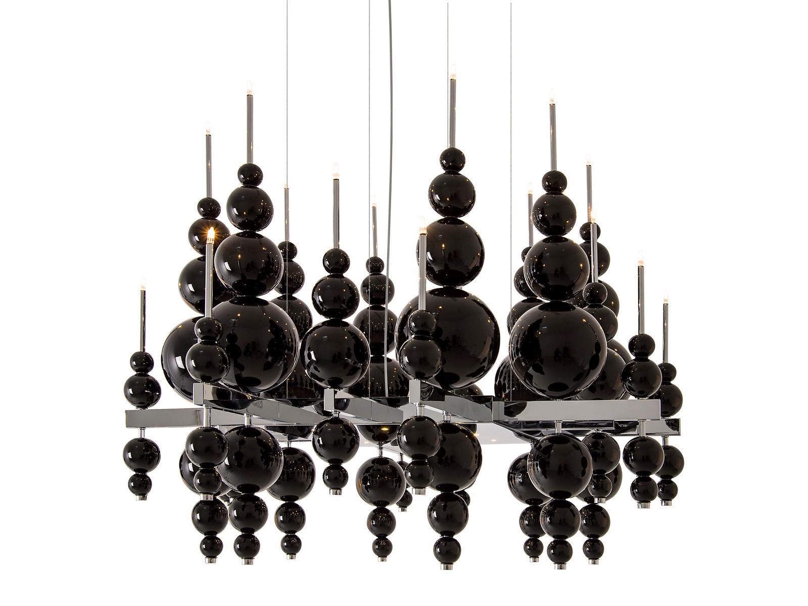 TEARS FROM MOON H20+9 Direct-indirect light glass pendant lamp