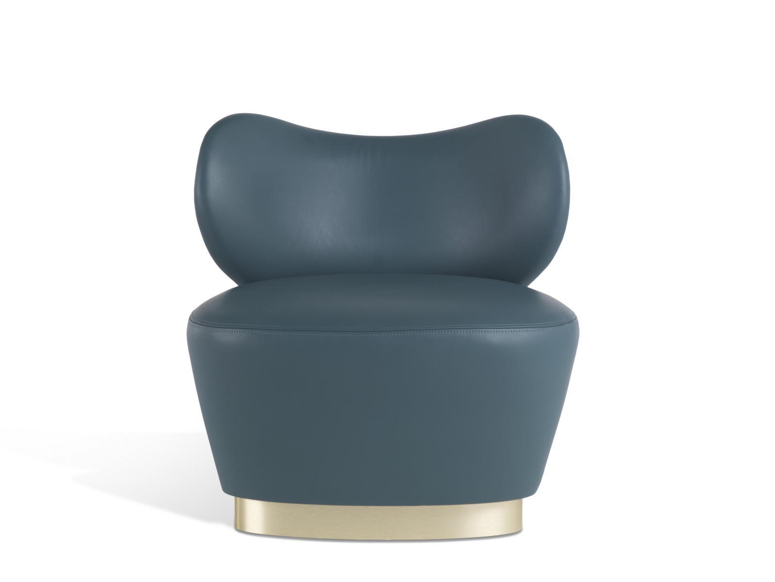 BAGLIONI Leather easy chair