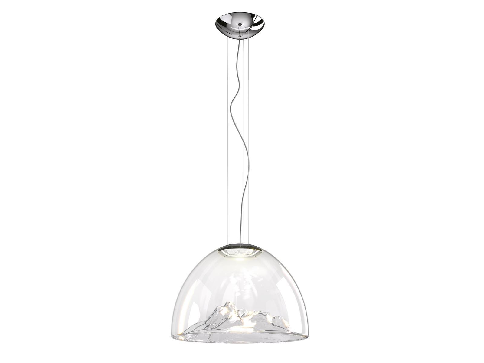 MOUNTAIN VIEW LED blown glass pendant lamp MOUNTAIN VIEW LED blown glass pendant lamp