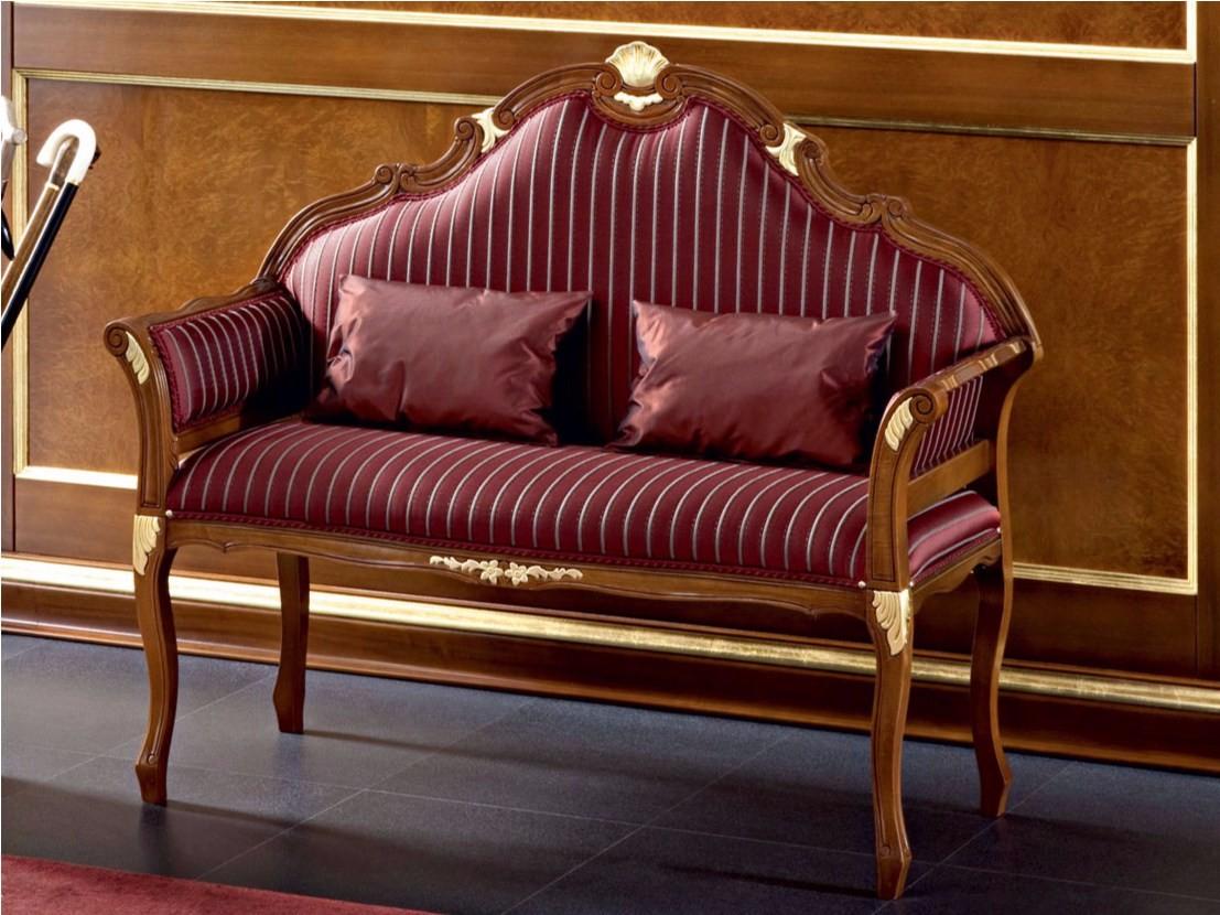 13430 Baroque wooden small sofa
