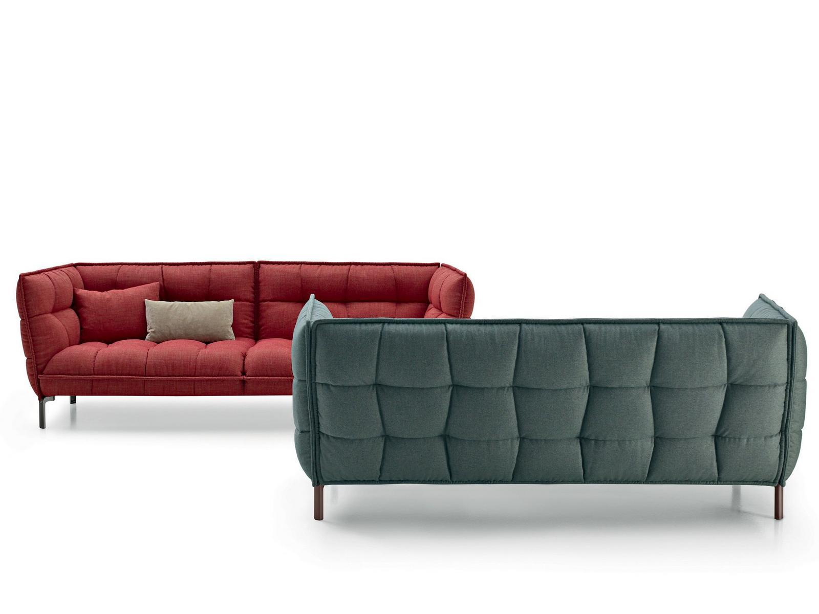 HUSK Tufted fabric sofa