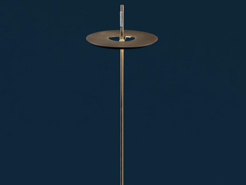 GIULIETTA BE F LED brass floor lamp cordless