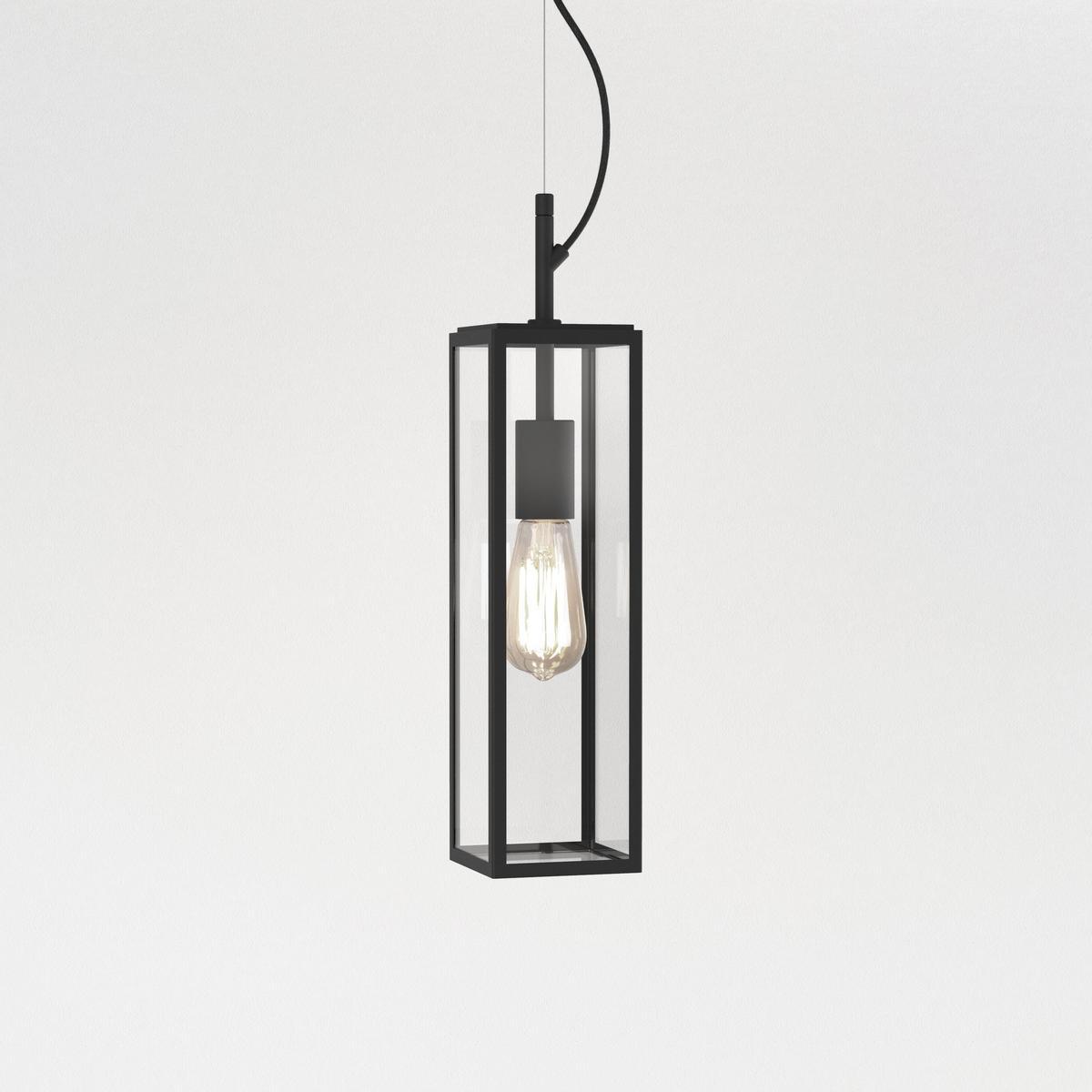 HARVARD PENDENT LED glass and steel outdoor pendant lamp