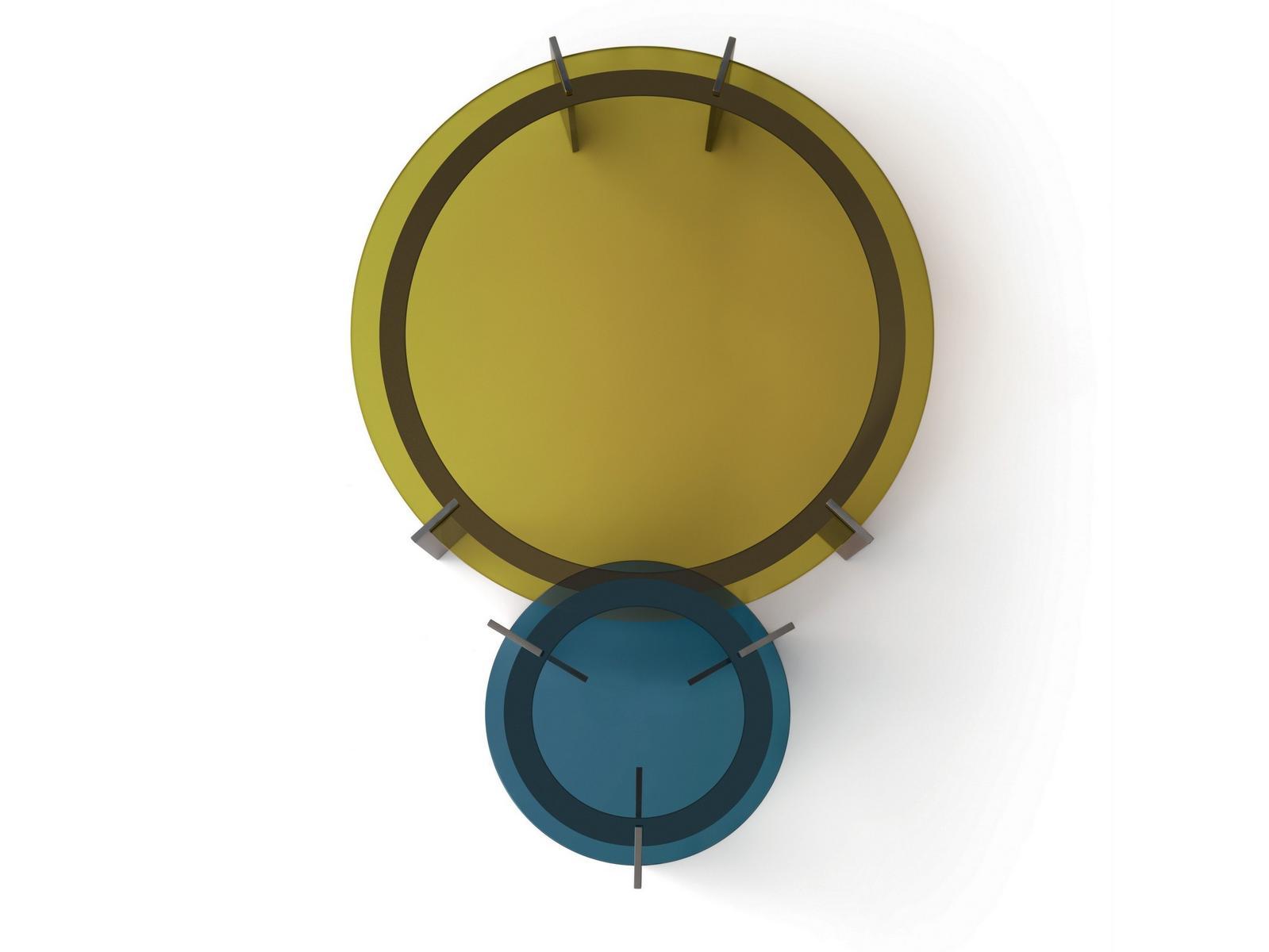 AULOS Round glass coffee table