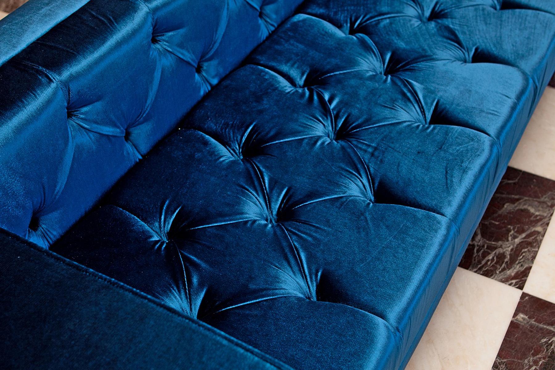 TUBBY Tufted 4 seater fabric sofa