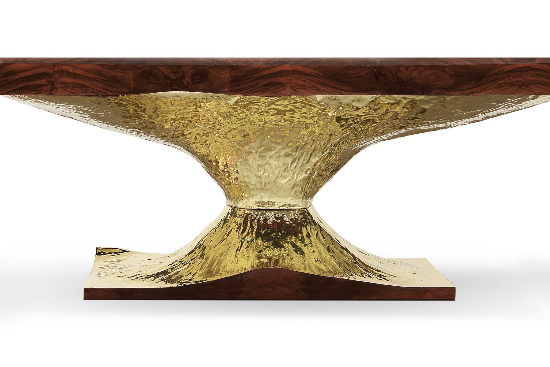 METAMORPHOSIS Rectangular walnut dining table