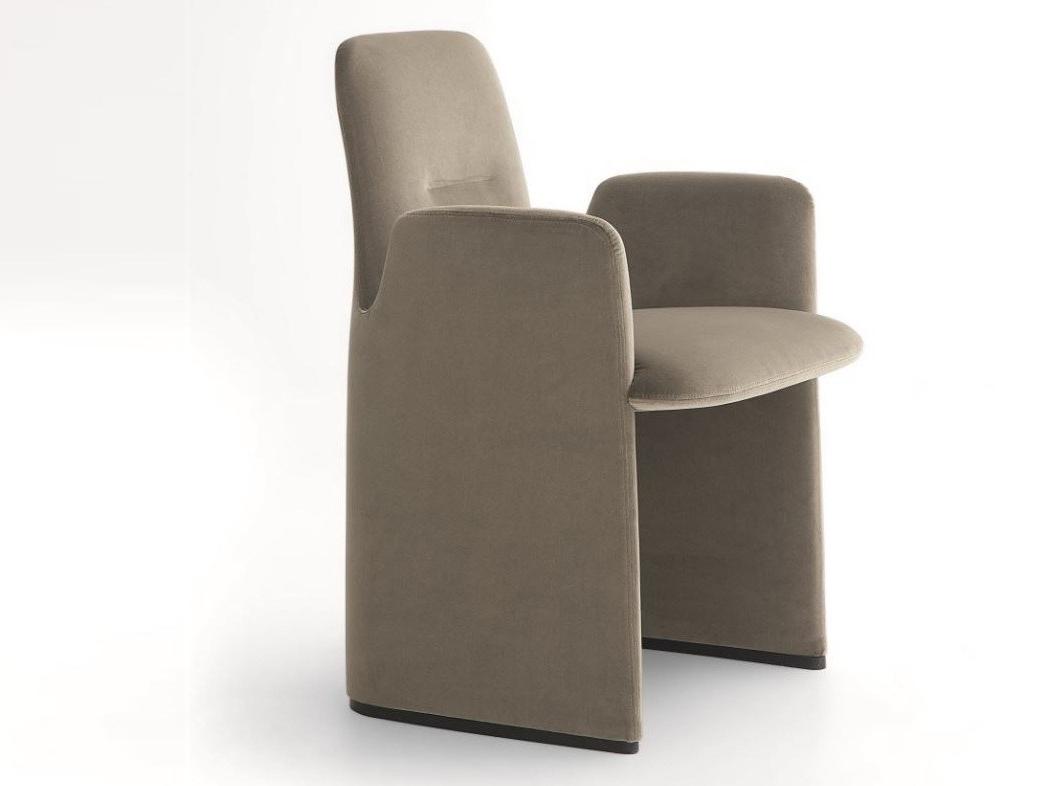 GUEST Upholstered fabric chair with armrests
