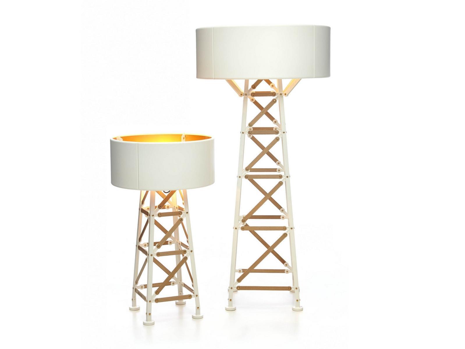 CONSTRUCTION Aluminium floor lamp with dimmer