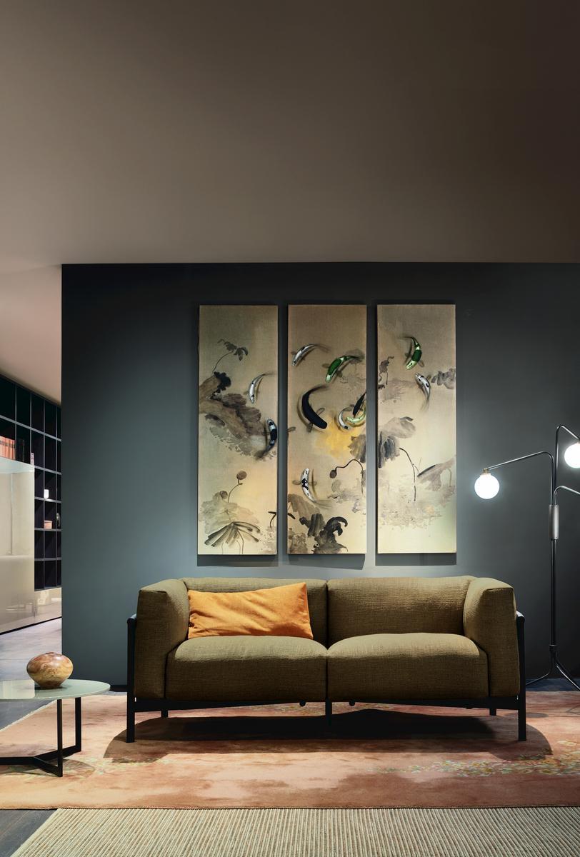 TAIKI 2 seater fabric sofa