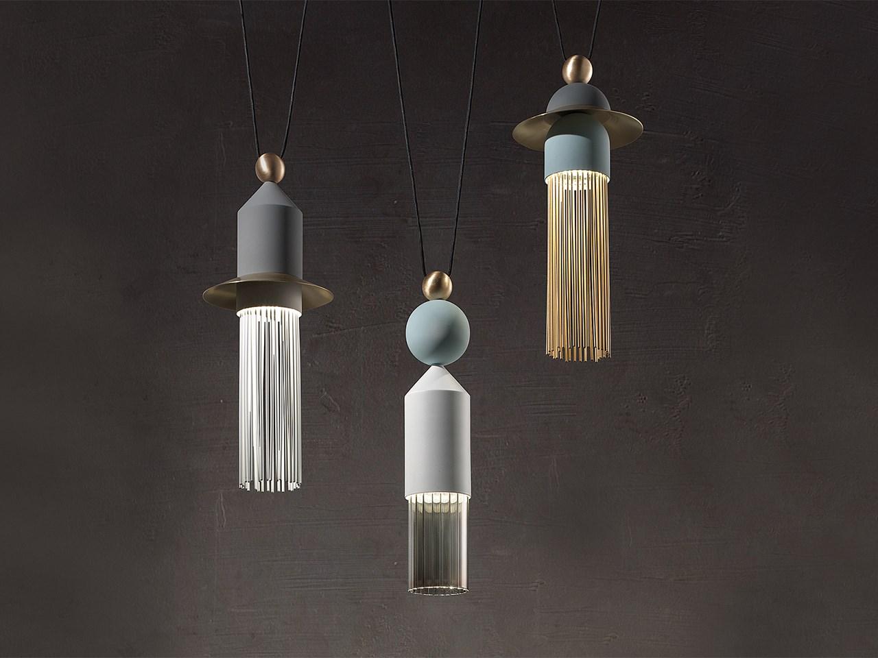 NAPPE C3 LED painted metal pendant lamp NAPPE C3 LED painted metal pendant lamp