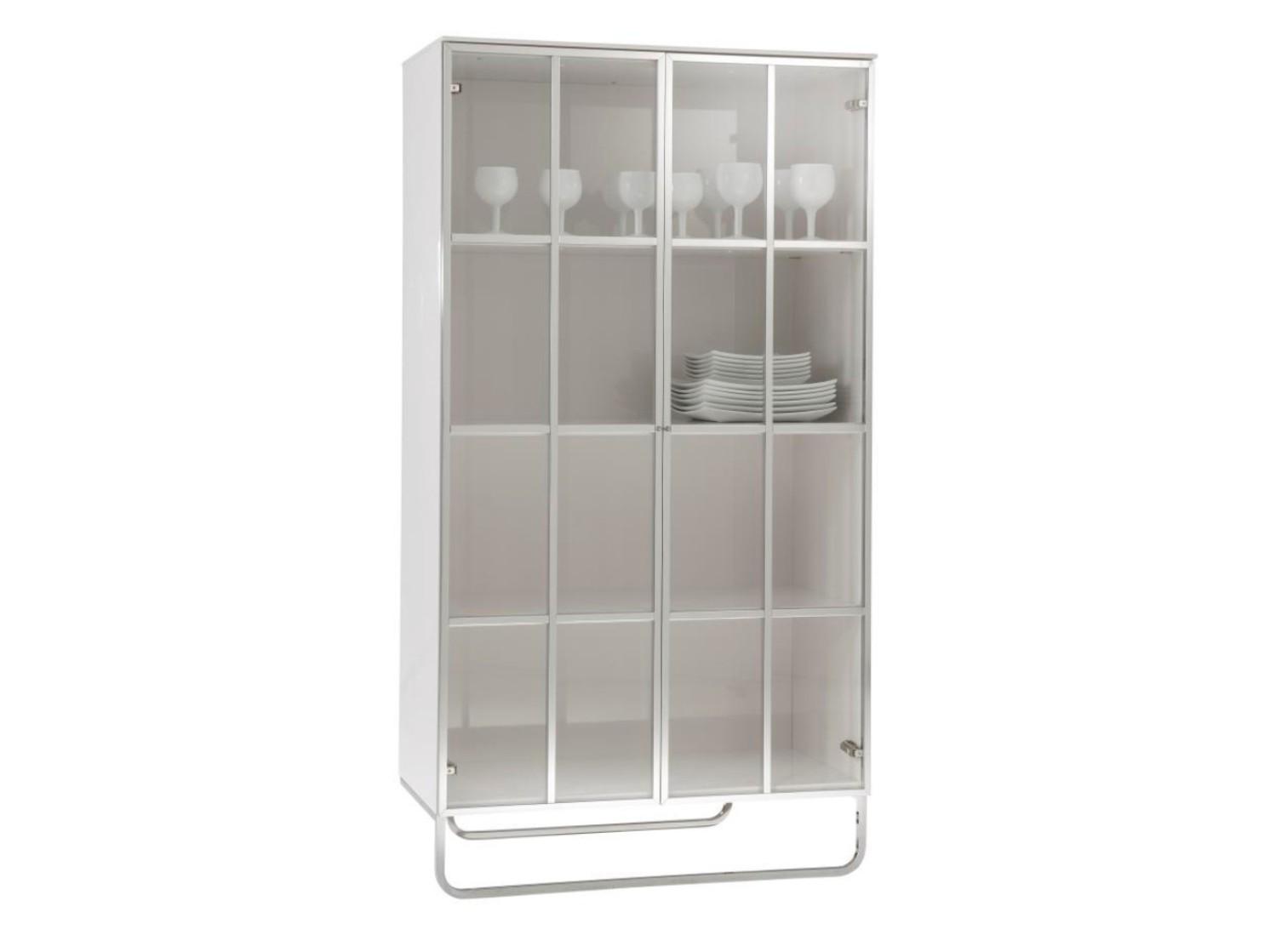 HYANNIS PORT Wood and glass display cabinet