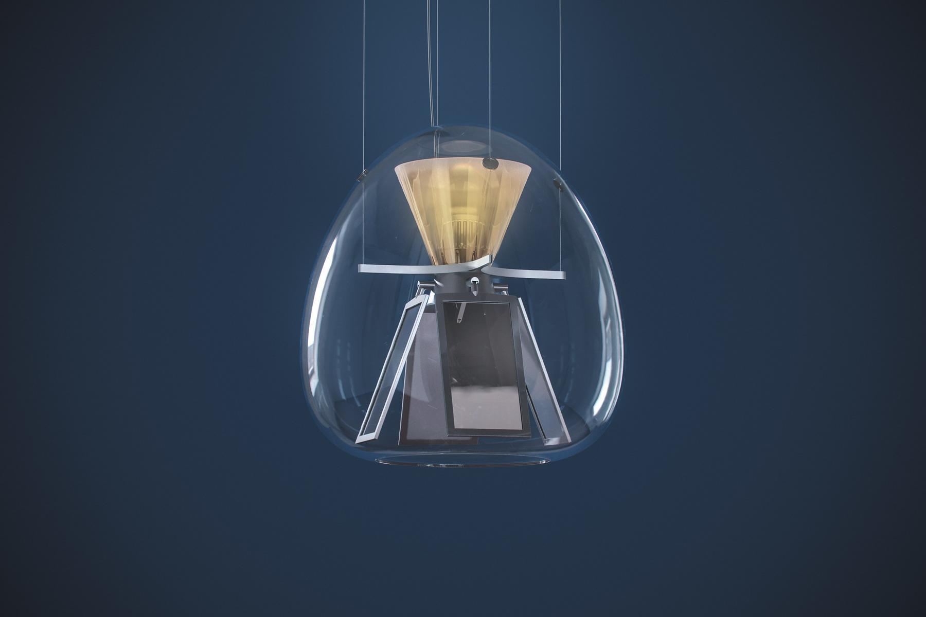 HARRY H. Direct light blown glass pendant lamp