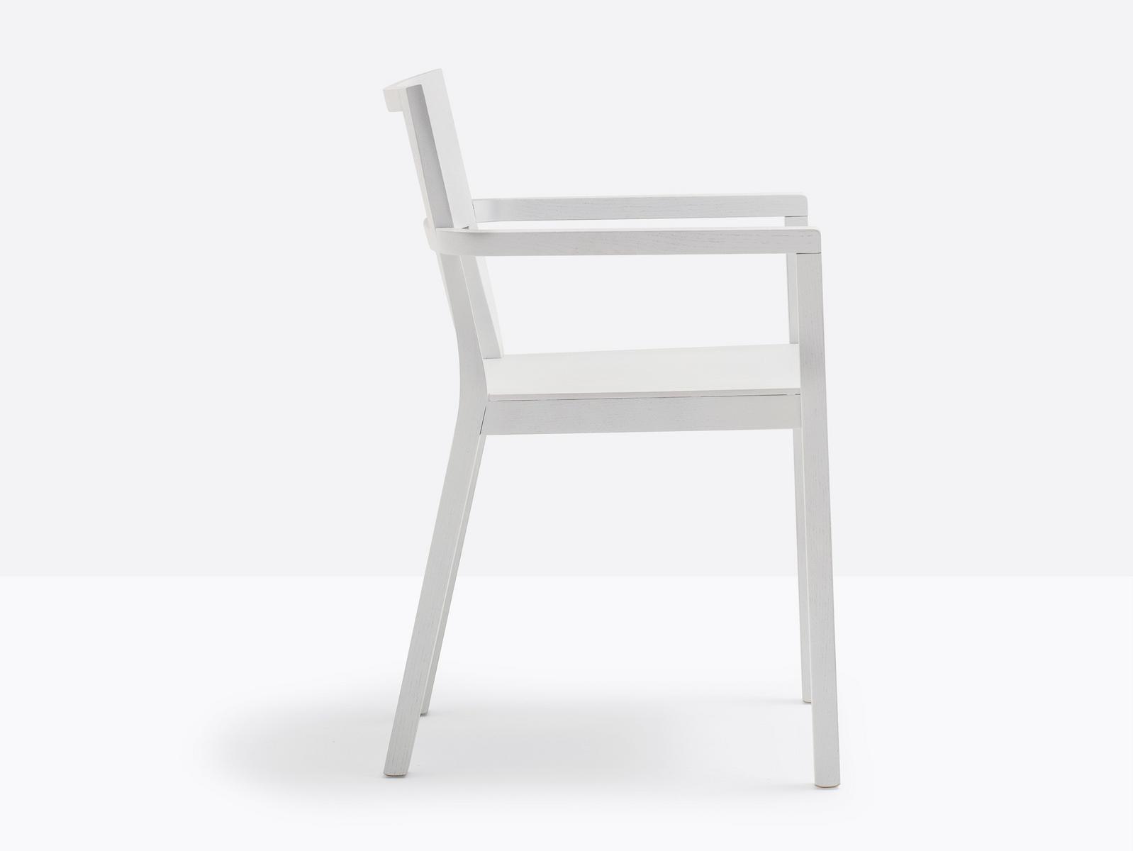 FEEL 450/2 Wooden chair with armrests