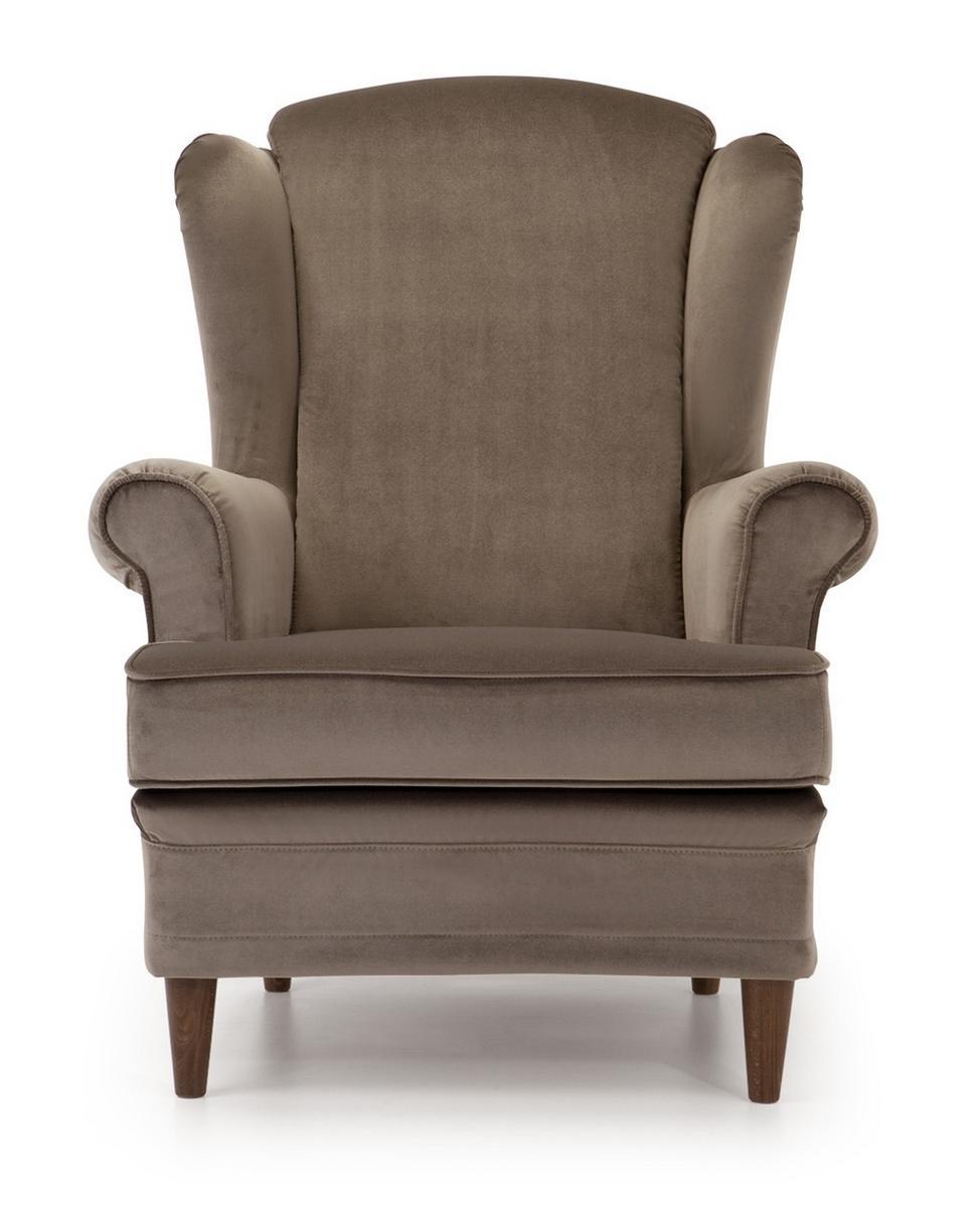 202 Upholstered fabric armchair with armrests