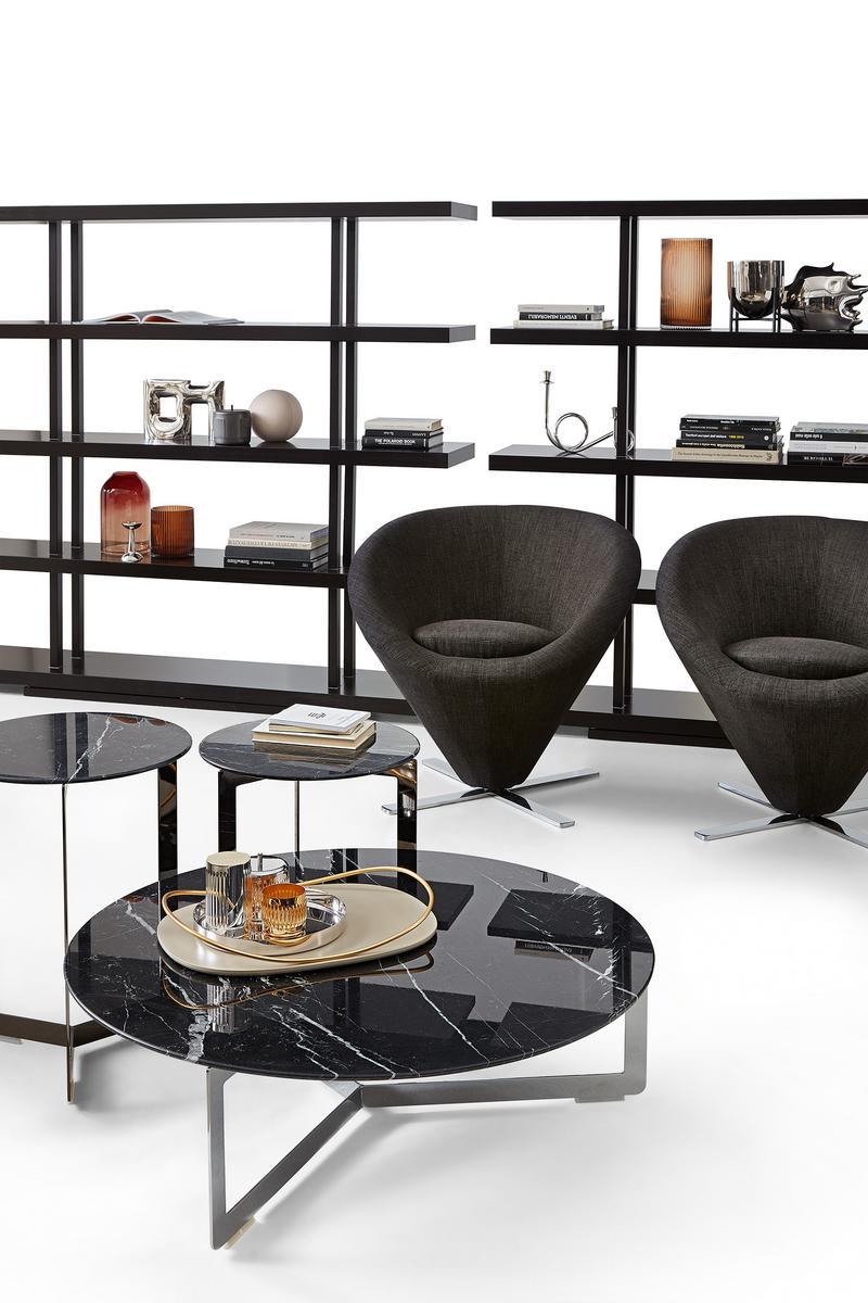 FLÛTE Swivel armchair with 4-spoke base