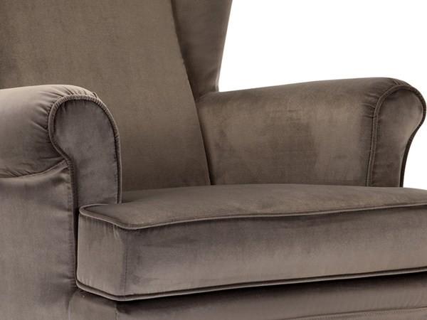 202 Upholstered fabric armchair with armrests