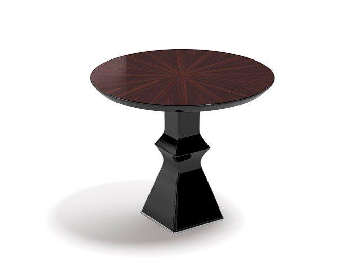 ALMA Round wooden coffee table