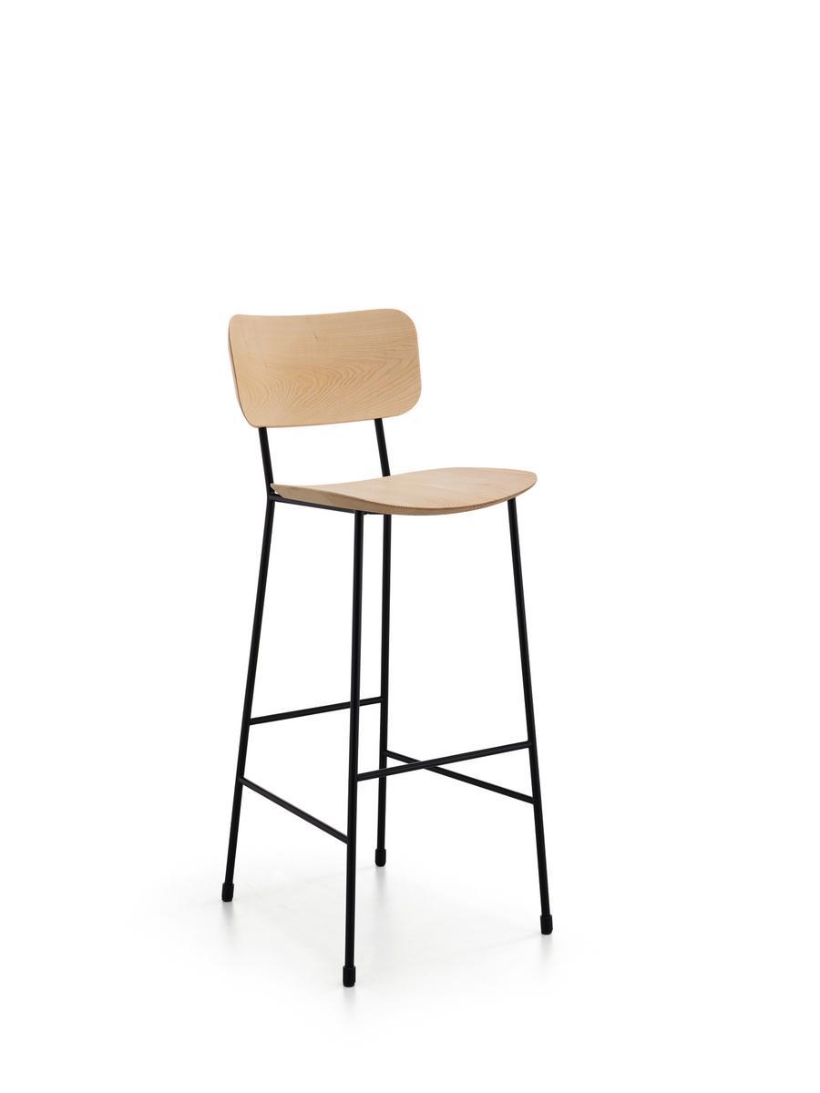 MASTER High Fenix-NTM® stool with back with footrest