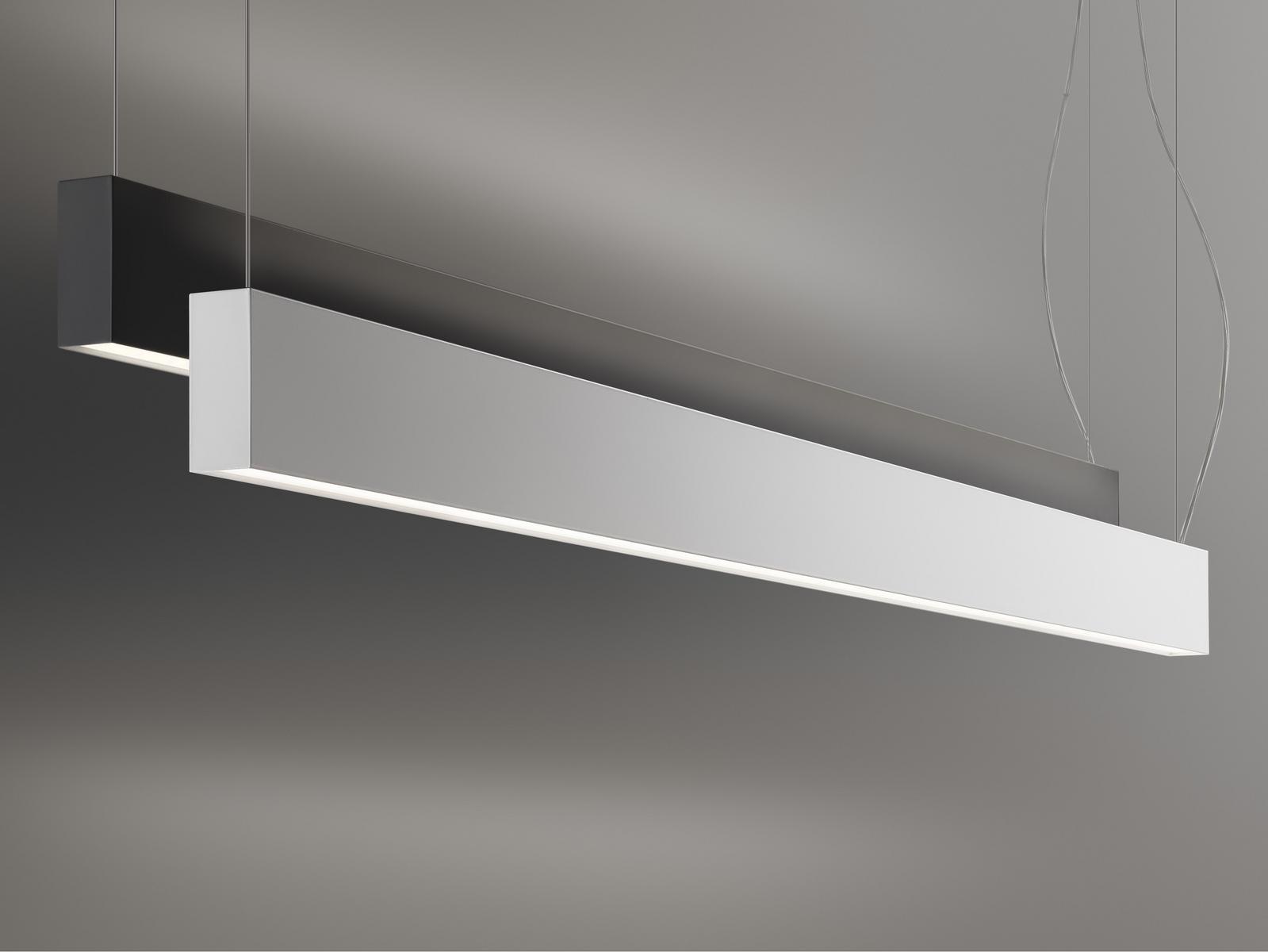 GIANO LED direct-indirect light extruded aluminium pendant lamp