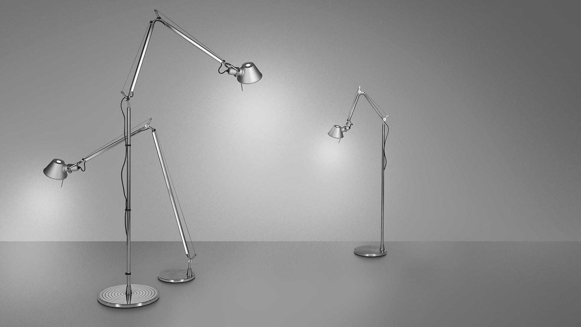 TOLOMEO FLOOR Aluminium floor lamp