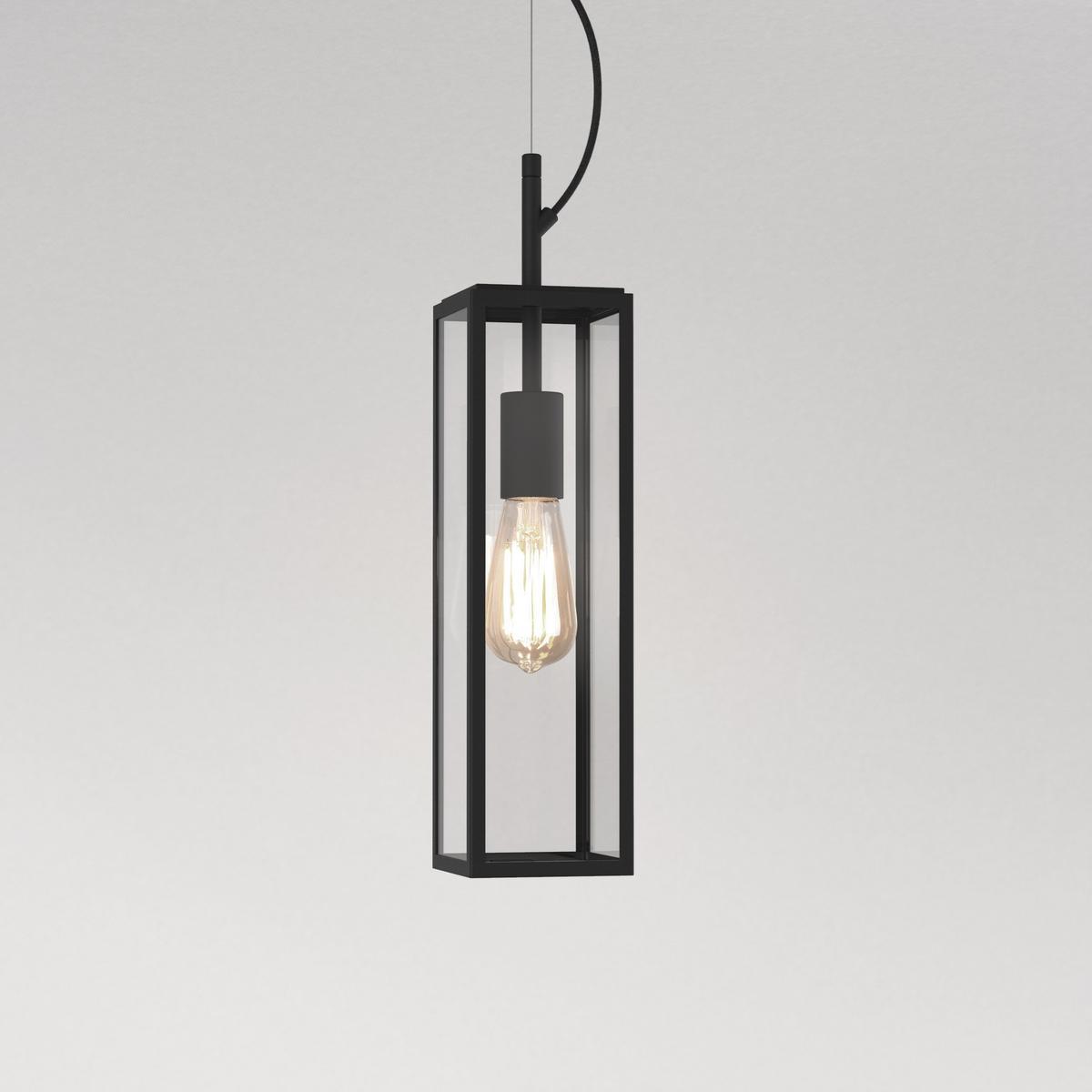HARVARD PENDENT LED glass and steel outdoor pendant lamp