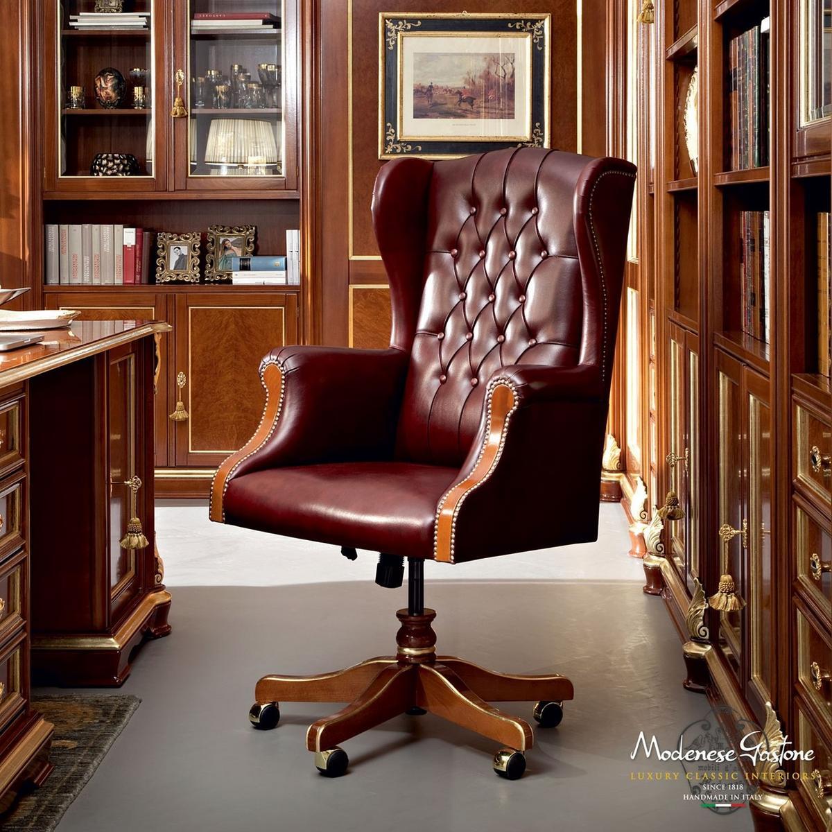13501 Swivel armchair with 5-spoke base with armrests