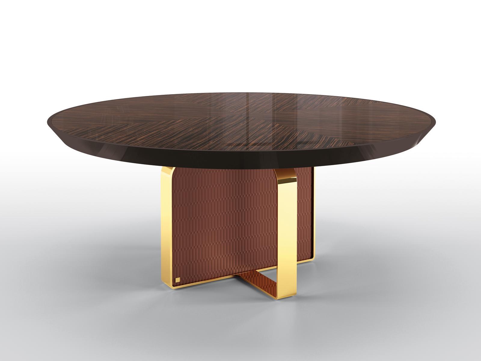 MILLENIUM Round ebony table