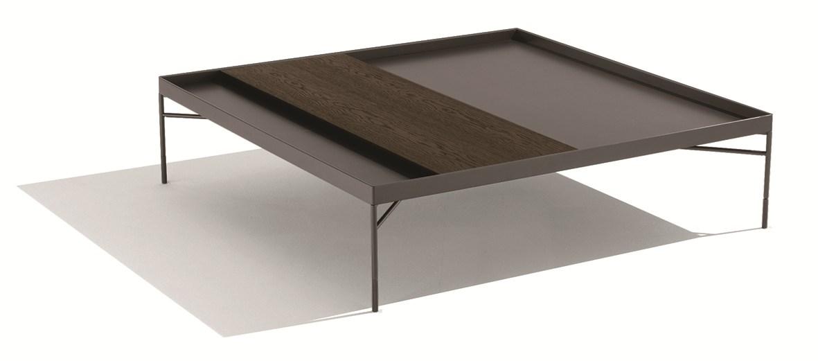 MANSION Square coffee table with tray