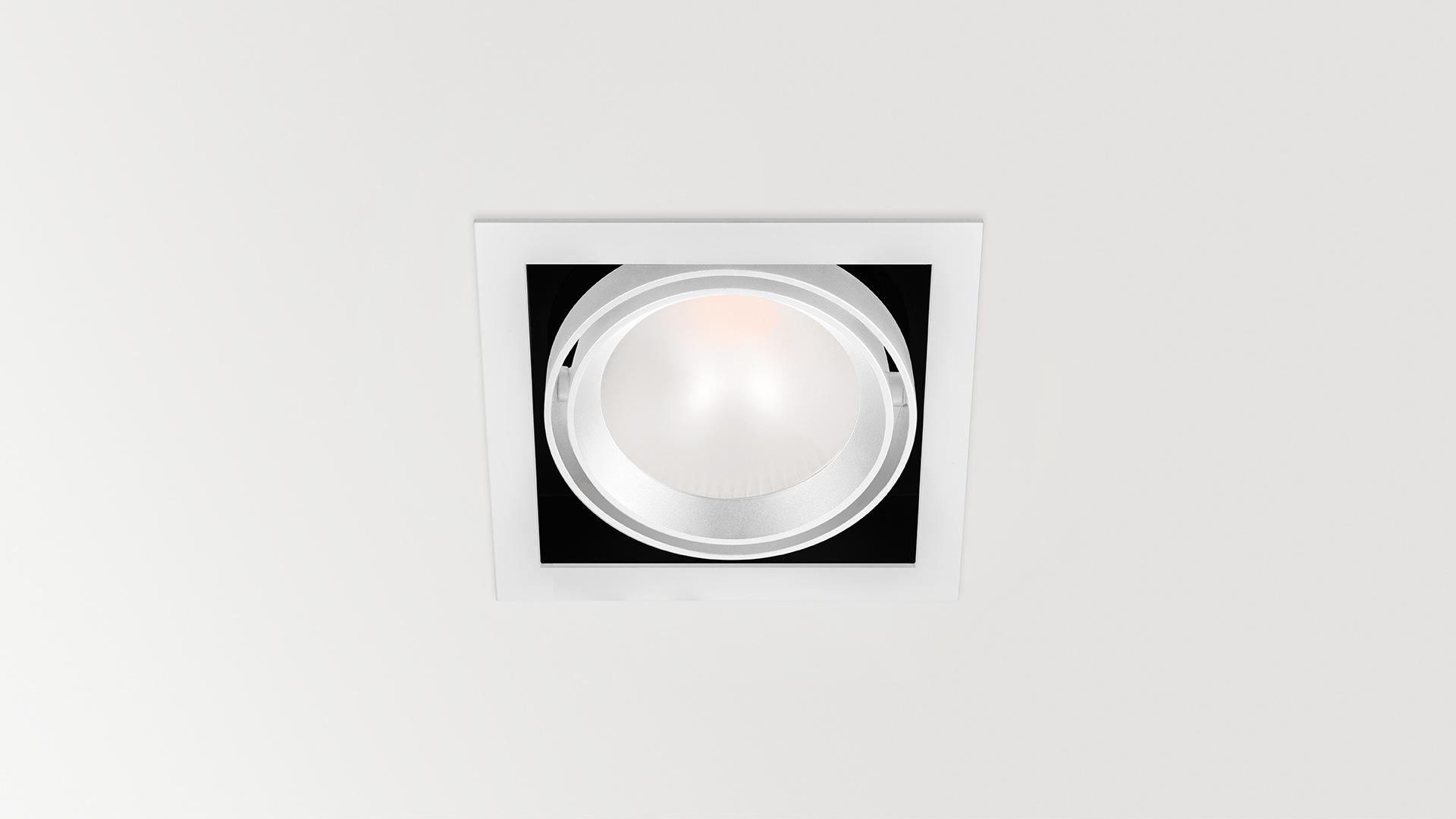 HUBBLE LED adjustable square spotlight